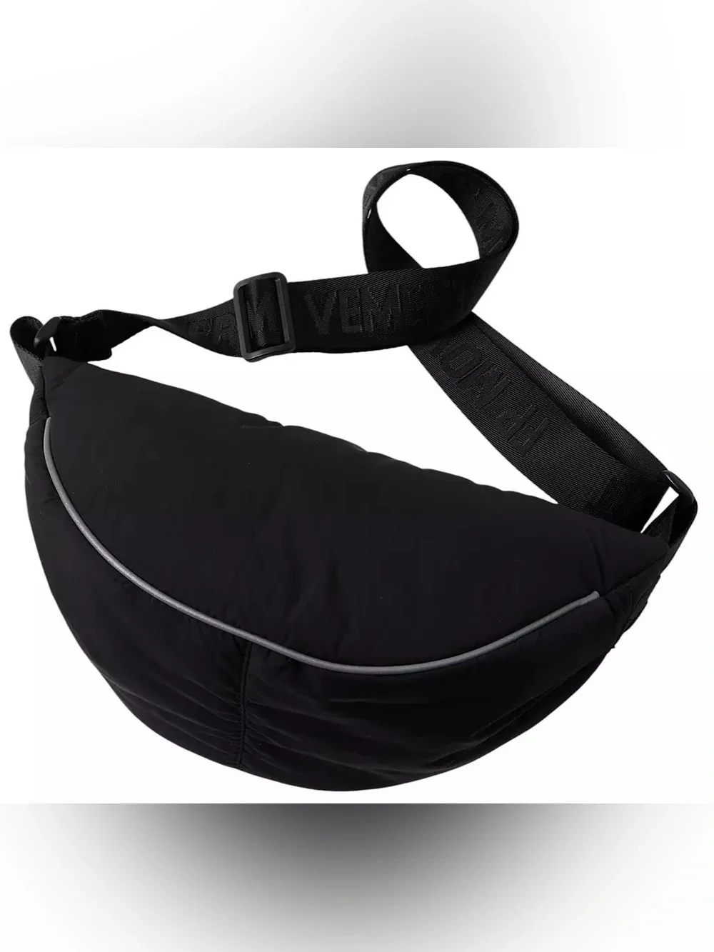 FP Movement Bulls Eye Sling Bag Black Crossbody Reflective Trim NWT One Size